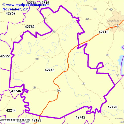 map of 42743