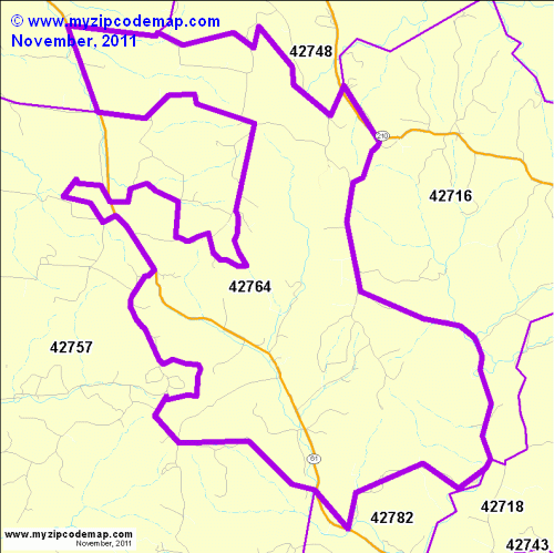 map of 42764