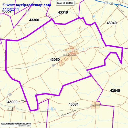 map of 43060