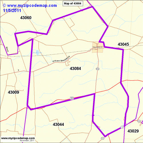 map of 43084