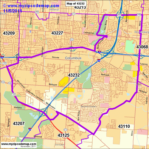 map of 43232