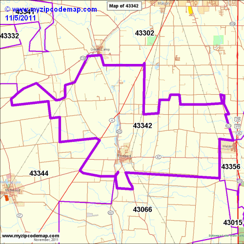 map of 43342