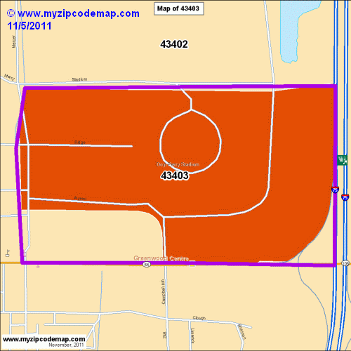 map of 43403