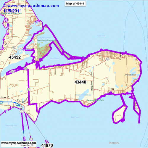map of 43440