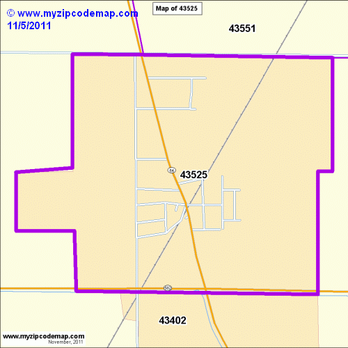 map of 43525