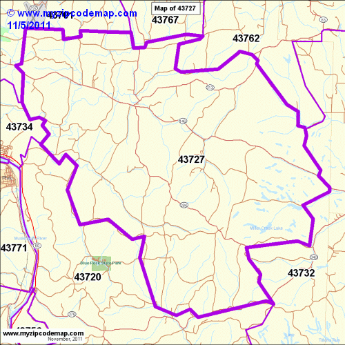 map of 43727