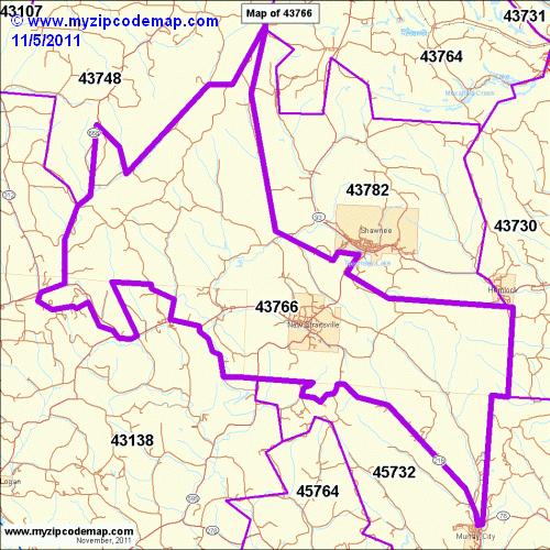 map of 43766