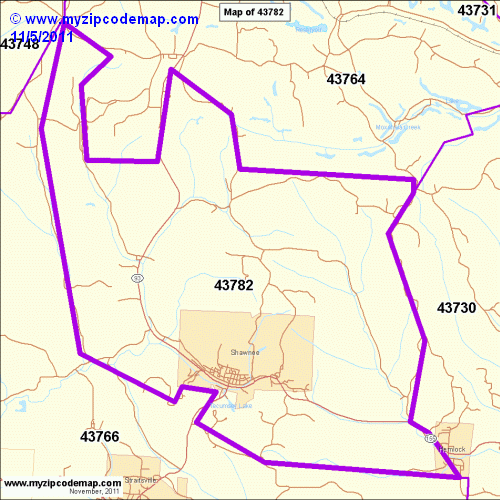 map of 43782