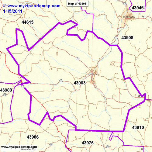 map of 43903