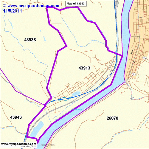 map of 43913
