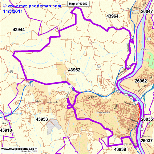 map of 43952