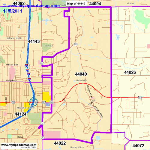 map of 44040
