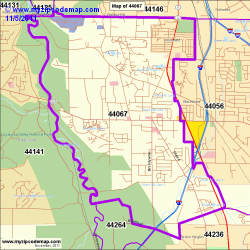 map of 44067