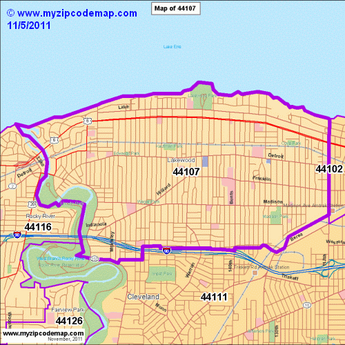map of 44107