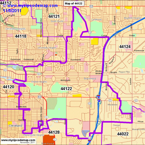 map of 44122