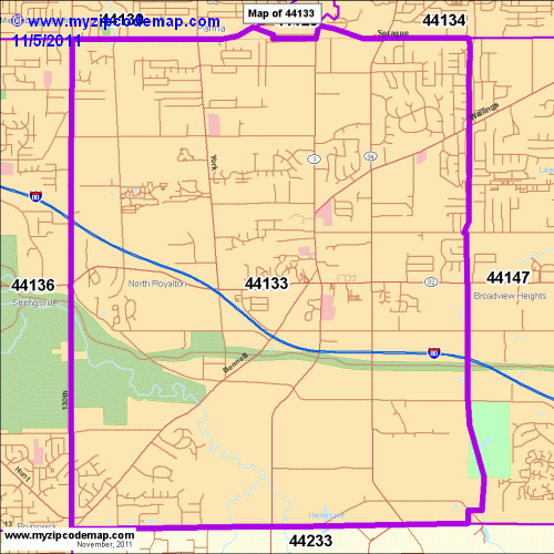 map of 44133