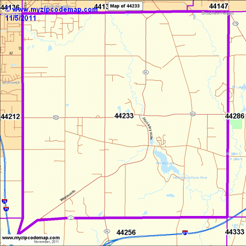 map of 44233