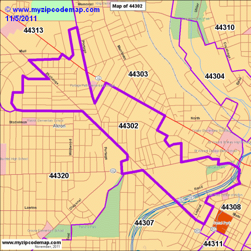 map of 44302