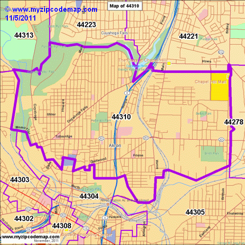 map of 44310