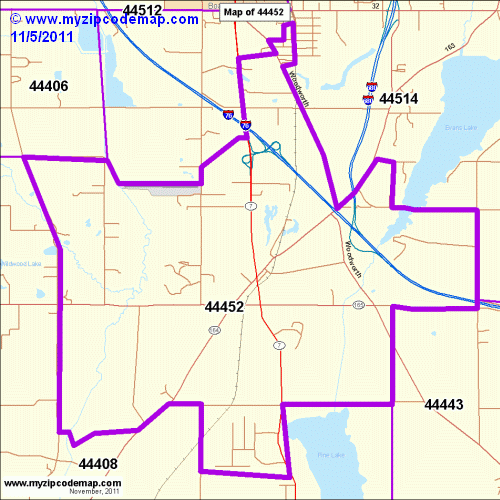 map of 44452