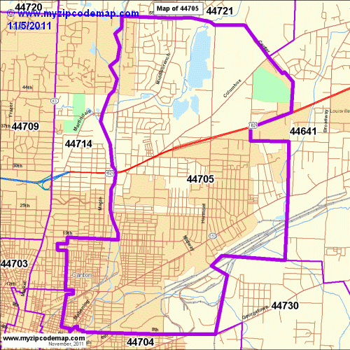 map of 44705