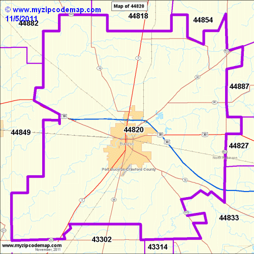 map of 44820