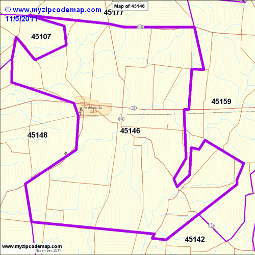 map of 45146