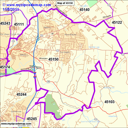 map of 45150