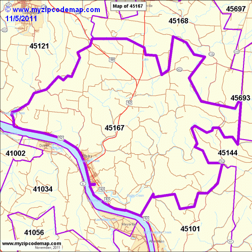 map of 45167
