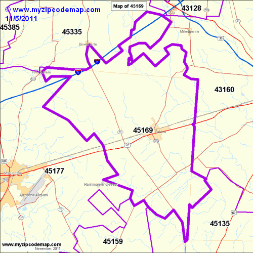 map of 45169
