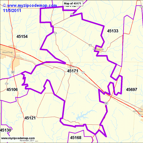 map of 45171
