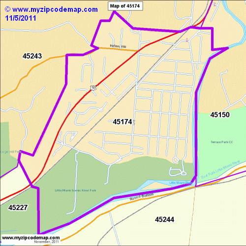 map of 45174
