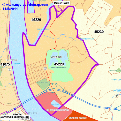 map of 45228