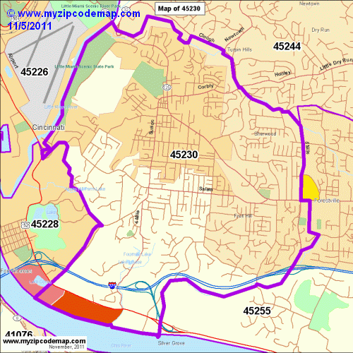 map of 45230
