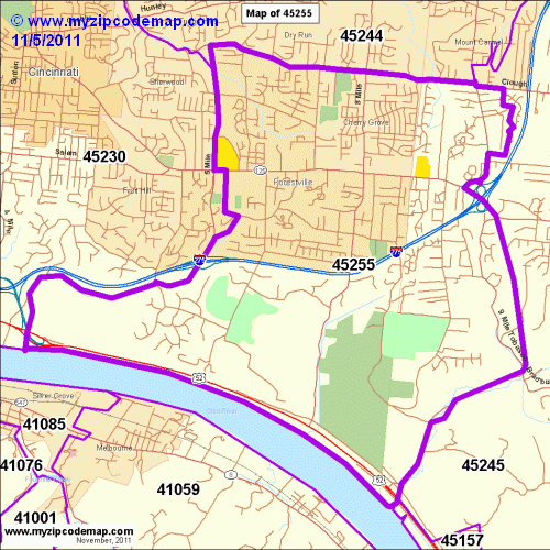 map of 45255