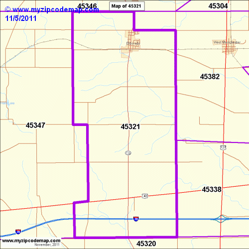 map of 45321