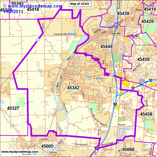 map of 45342