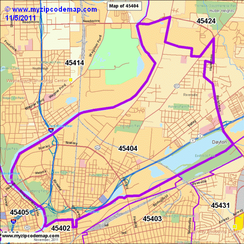 map of 45404