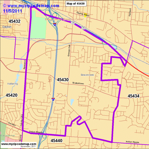 map of 45430