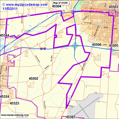 map of 45506