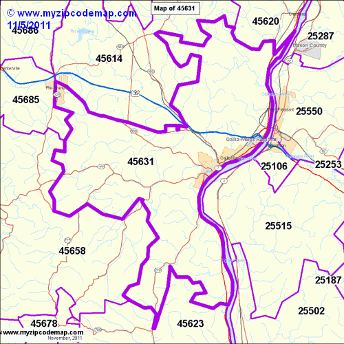 map of 45631