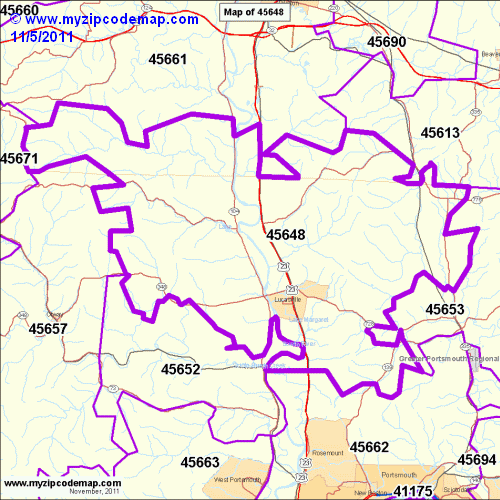 map of 45648