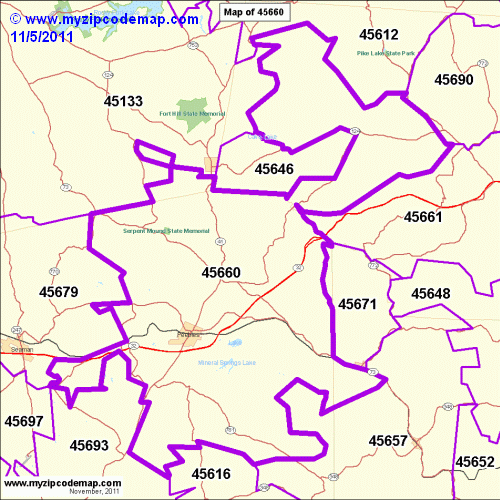 map of 45660