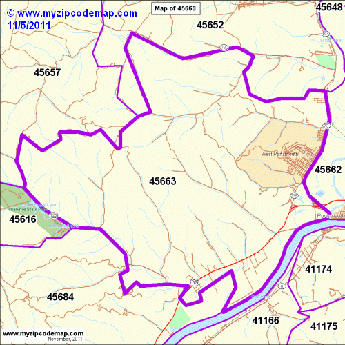 map of 45663