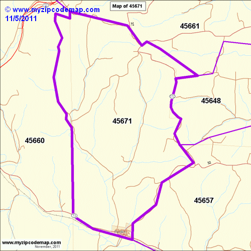 map of 45671