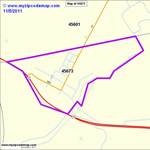 map of 45673