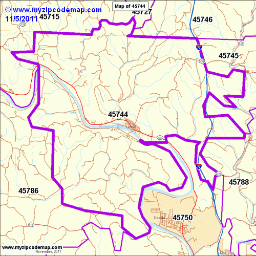 map of 45744