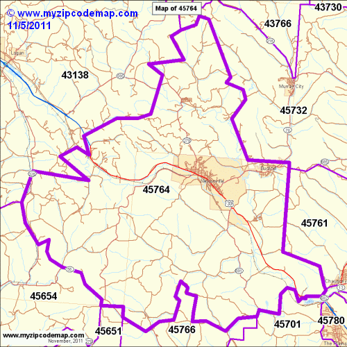 map of 45764