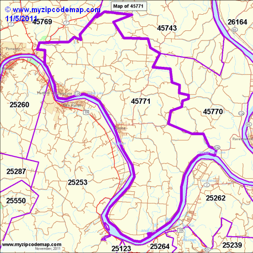 map of 45771