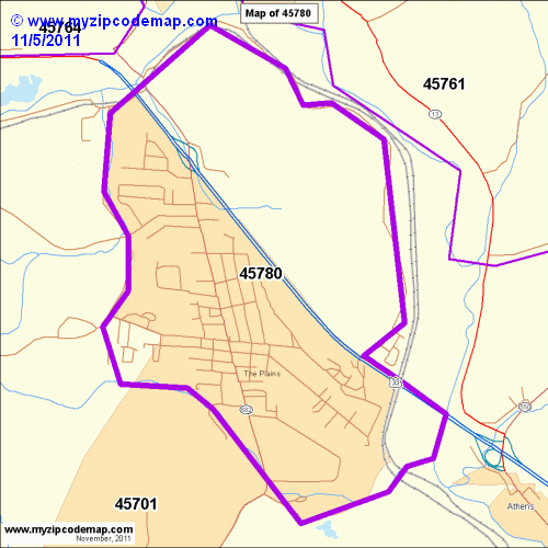 map of 45780